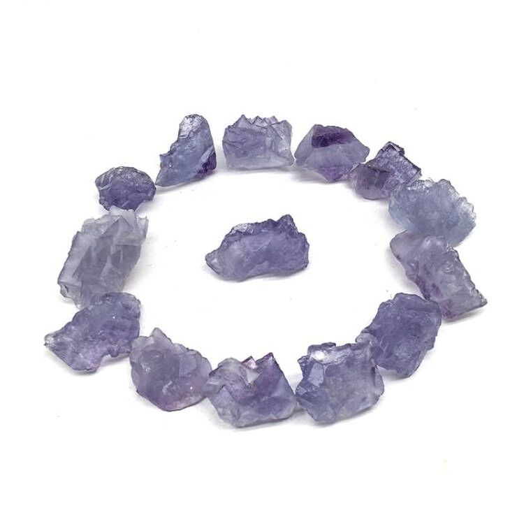 Natural Rock Purple Fluorite Specimens Rough Stone Mineral clear purple fluorite stone For Home Decoration