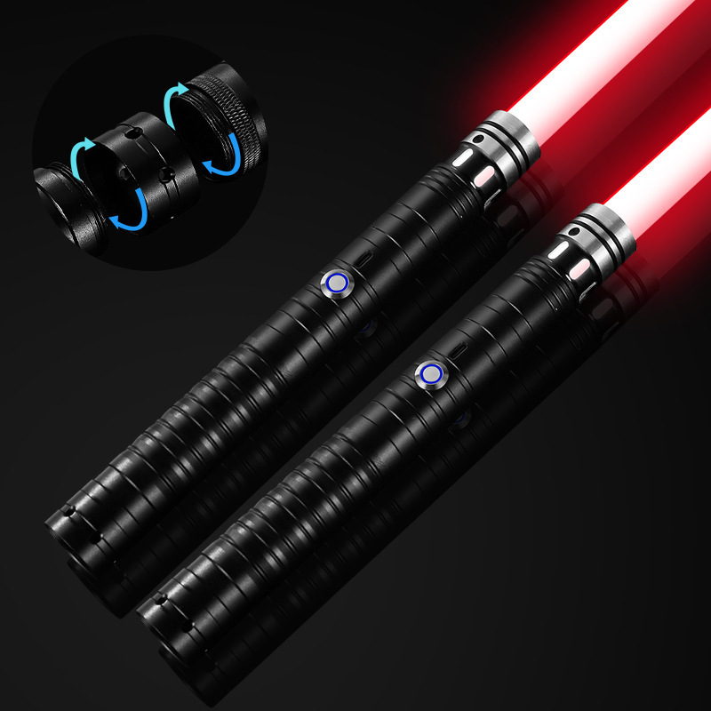 Wholesale Play Lightsaber Rechargeable Metal Handle LED RGB 7 Color Changing Light Saber Lighter