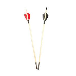 33CM Archery Bamboo Arrows wooden arrow for archery hunting Bamboo Fletching Fly and Fast Bow and Arrows