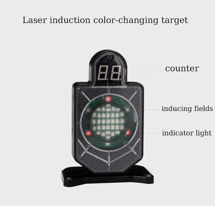 Toy Gun Game 9mm 380 45 Laser Training Cartridge for Dry Fire Training Outdoor Counting Electronic Scoring Laser Target