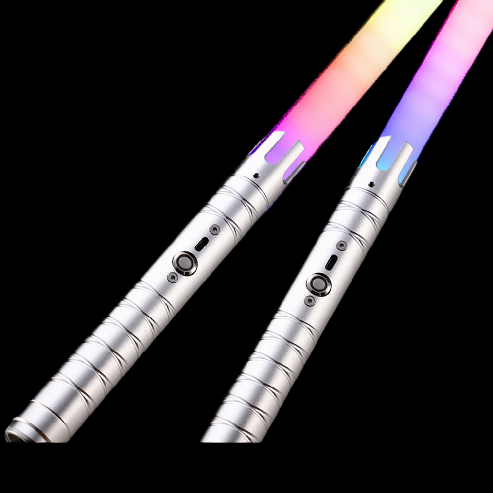 Wholesale RGB 16-Color Play Lightsaber Rechargeable Metal Handle LED RGB Changing Light Saber Lighter