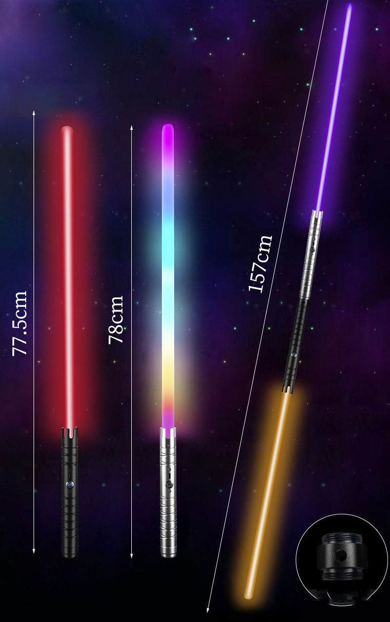 Wholesale RGB 16-Color Play Lightsaber Rechargeable Metal Handle LED RGB Changing Light Saber Lighter