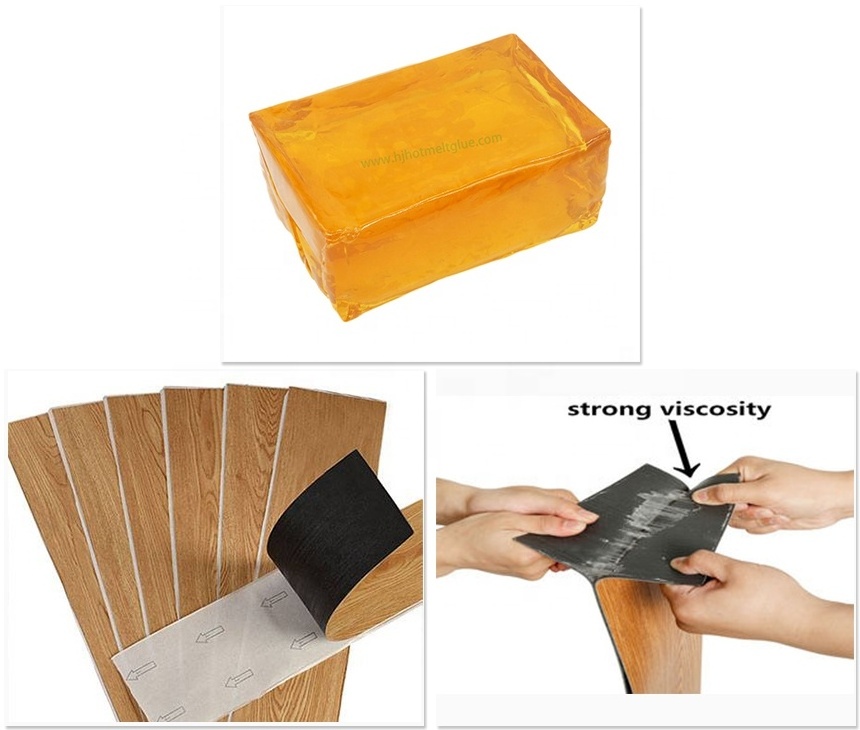 Plastic Floor Glue Hot Melt Adhesive PSA Glue For SPC Floor Tile Assembly With Excellent Heat-resisting