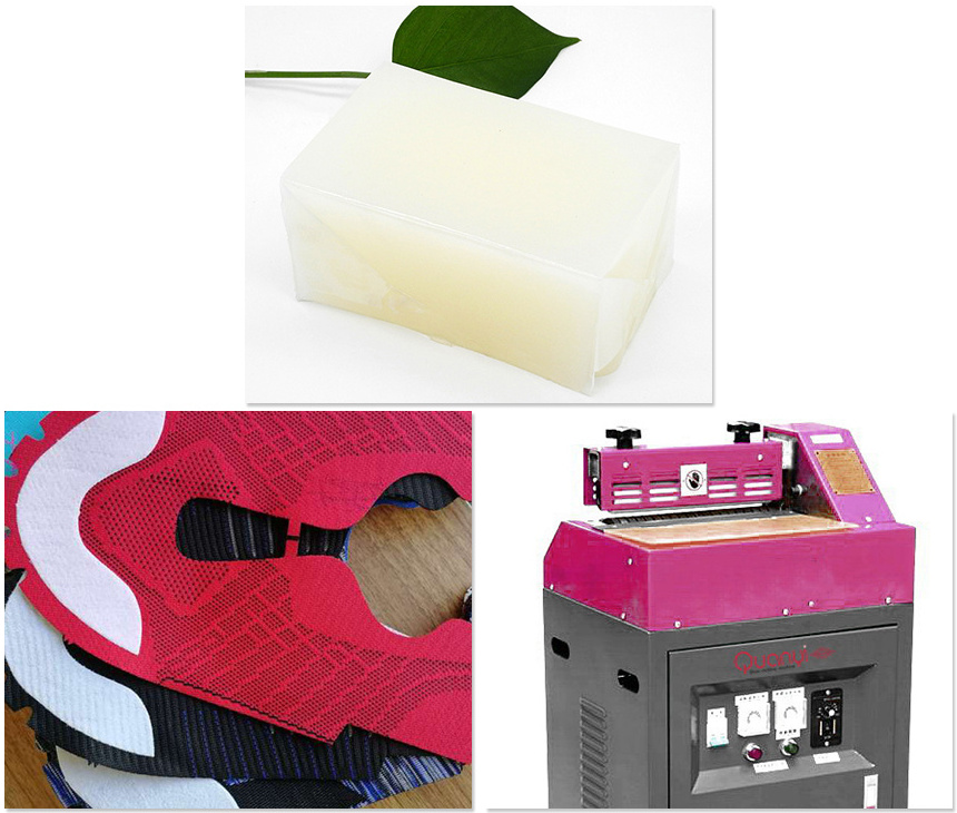 Rigid positioning shoes glue hot melt adhesive PSA glue for shoes insole bonding with non-woven fabric