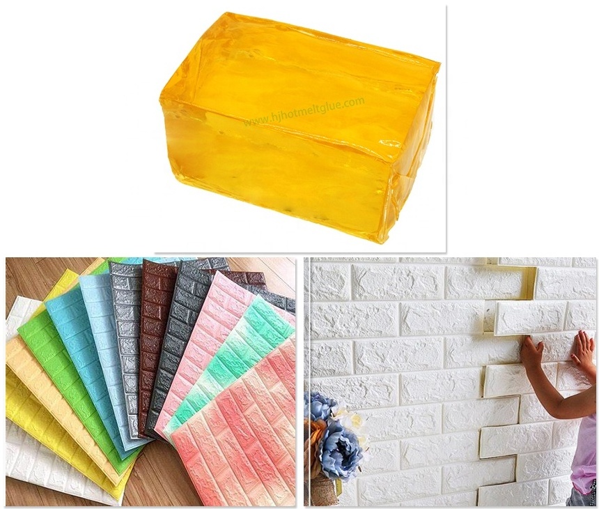 3D Wallpaper PSA hot melt glue adhesive for wall sheet sticker adhesive wall paper with good performance