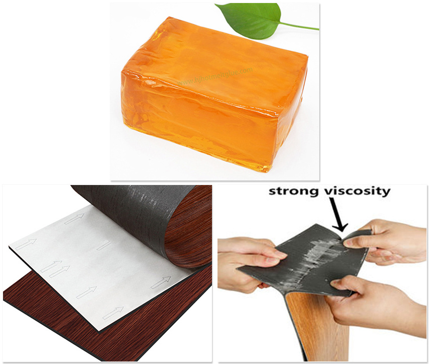 PSA Hot Melt Adhesive for PVC Vinyl Flooring and WPC Composite Floor Door with Strong Stickiness