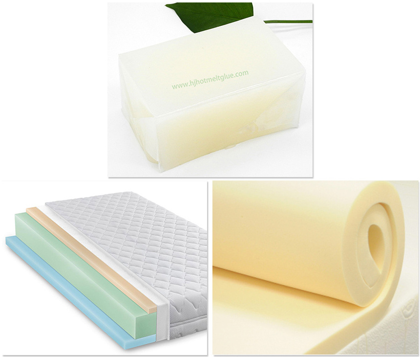 PSA White Block Hot Melt Adhesive Glue Spray Adhesive Apply for Sponge Mattress and Sofa Foam