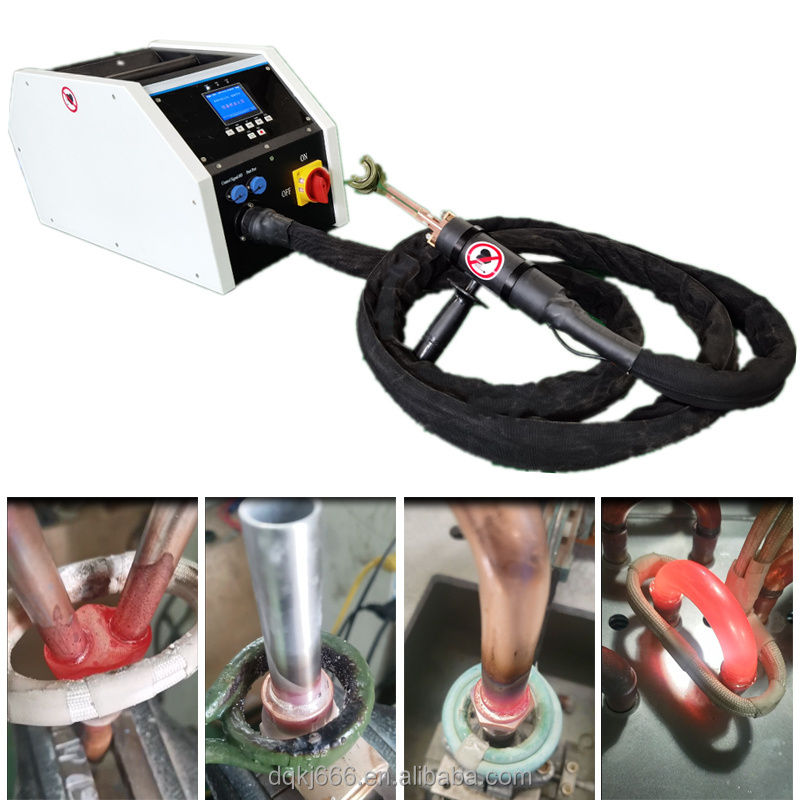 Handheld induction heating welding machine with flexible coaxial transformer