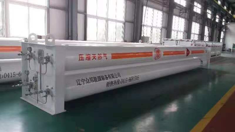 High Pressure Capacity Helium He Gas Tube Skid Container Tube Trailer Large volume seamless steel cylinder