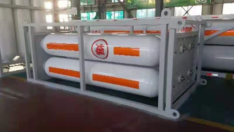 High Pressure Capacity Helium He Gas Tube Skid Container Tube Trailer Large volume seamless steel cylinder