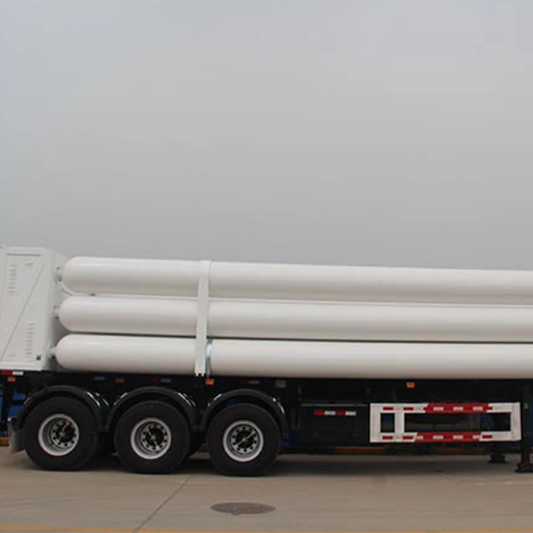 Tube Jumbo Large volume seamless steel cylinder Skid-mounted Natural Gas CNG Tube Semi Trailer