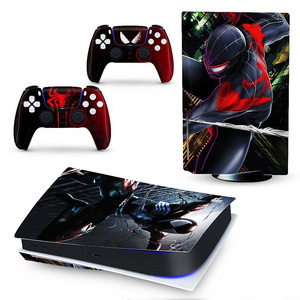 Popular Design Protective Decal Cover Full Set PS5 Digital Edition Skin Sticker for PS5 Console and 2 Controllers