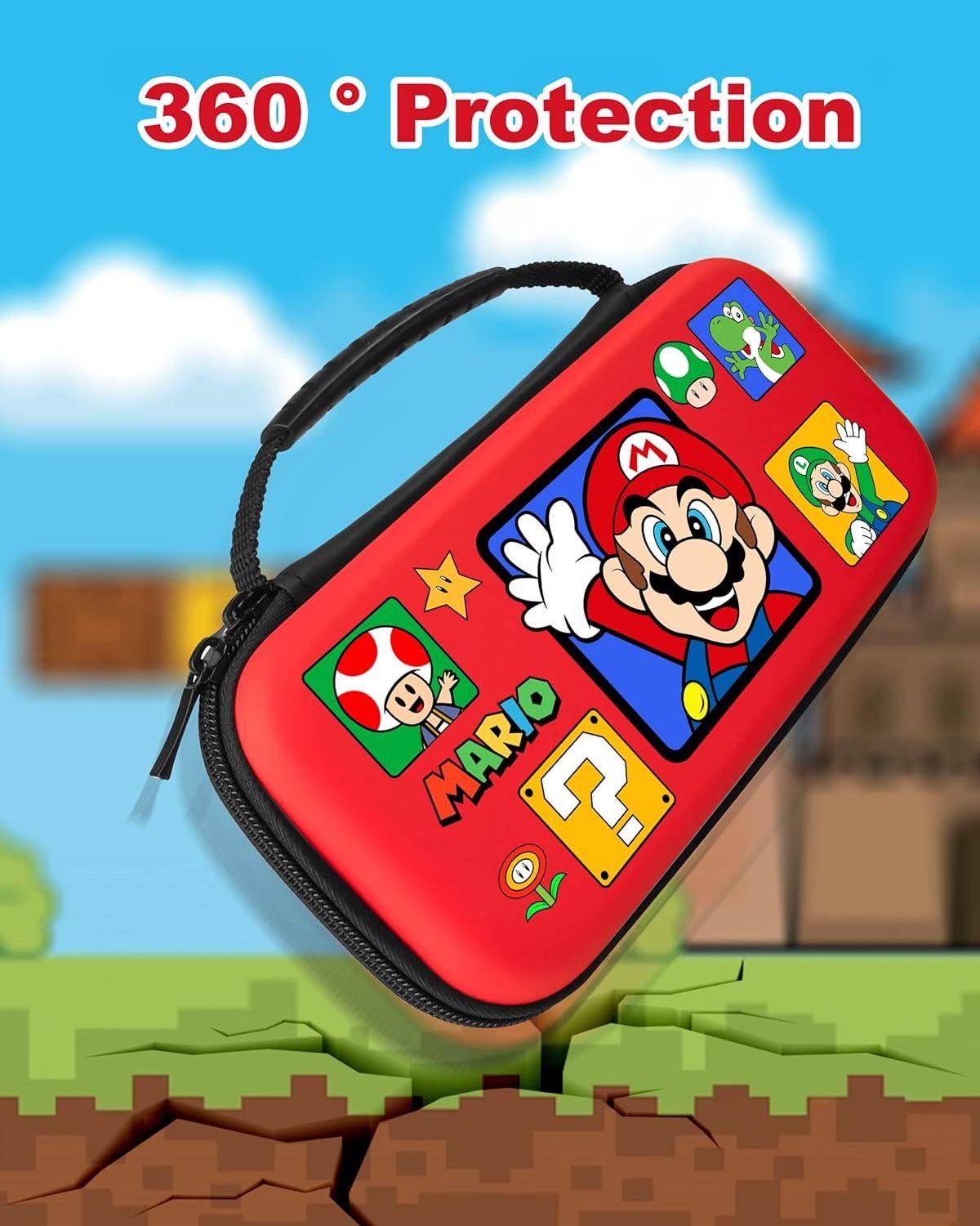 2024 New Style Kawaii Nintendo Switch Carry Case for  Switch Lite/OLED 10 Game Cartridge Protector Video Game Player Cases