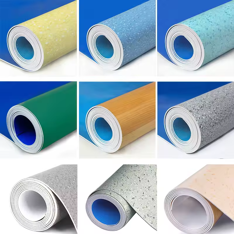 Wholesale PVC Floor Covering 1.5MM indoor fiberglass PVC sponge flooring No reviews yet