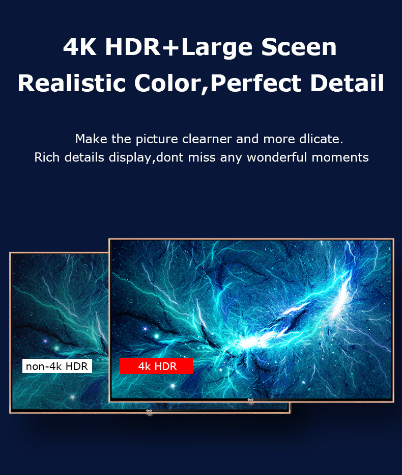 DQ digital Television  Android 4k Television 65 Inch 1.5+8G Android Ultra HD  4K smart TV  with android 11