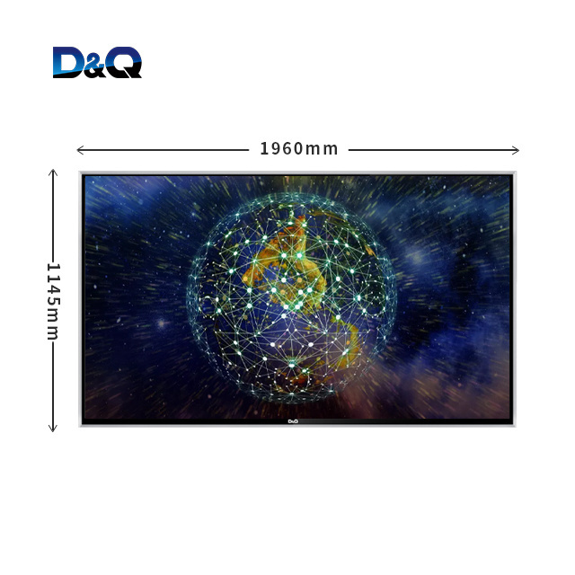 china D&Q TV factory-86'' 4k smart UHD led tv with android support multi media big 4K led 86 inch tv