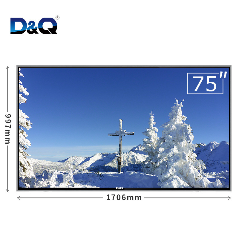 Television 75 Inch 4K ultra hd HD Smart TV Explosion-Proof Led Screen Wifi TV Fashion Design