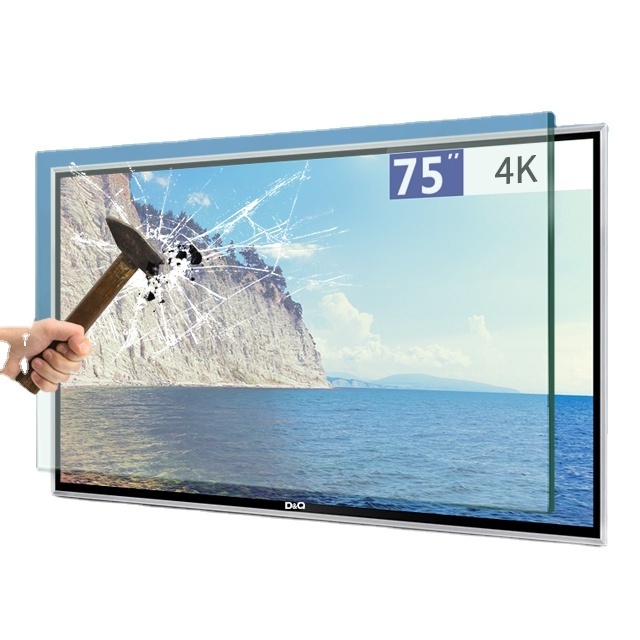 China DQ manufacture-4K UHD FHD  Explosion proof 4k smart led televisor,not curved tv,big size tv lcd screen 75 inch tv