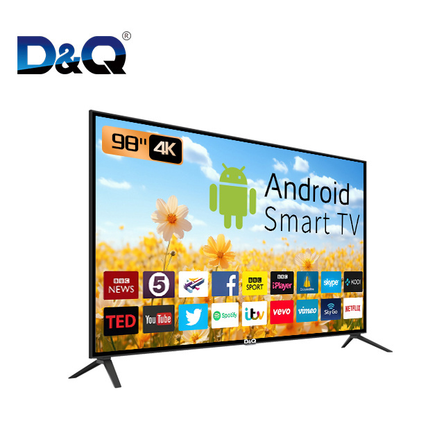 D&Q 98 inches ULED Smart televisions Android TV OEM/ODM Bulk purchase, container