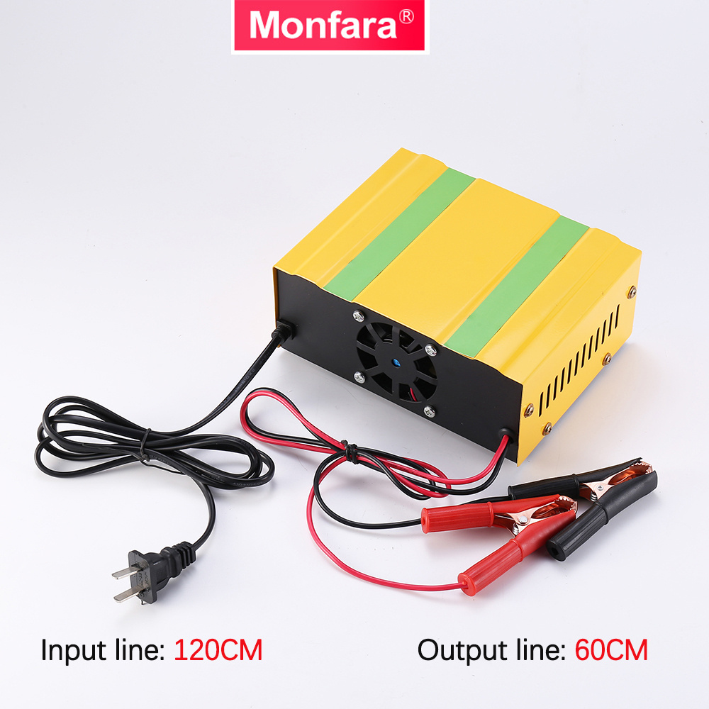 Monfara 10A Auto Battery Charger Car 12V 24V Solar Fast Charging Car Battery Charger