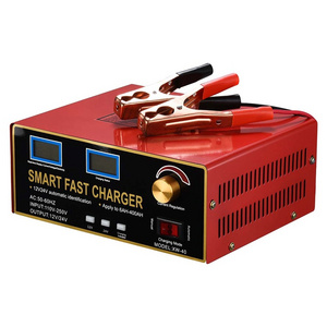 Monfara 35Ah-200Ah Large Capacity Battery Charger 12V 24V High Power Car Truck Forklift Boat Battery Charger