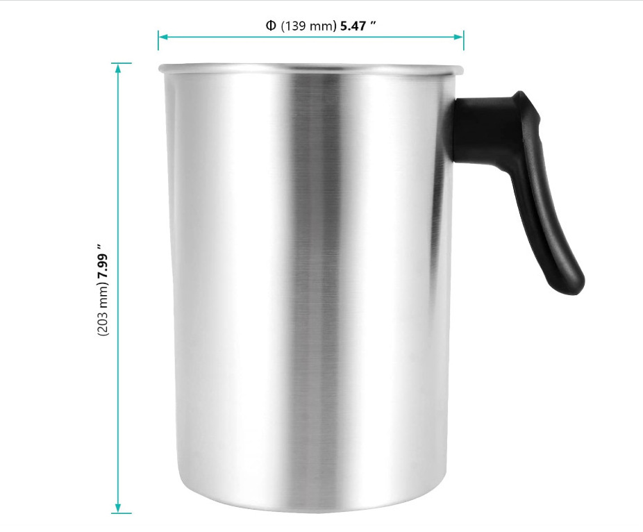 Wholesale Wax Melting Pitcher Melter Pouring Pot 1.2L,1.8L,3L soy wax DIY Candle Making wax melting pot Potcher