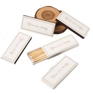 Match box for scented candles Long-stalked wooden matches 75mm accompanying gift fot soy wax