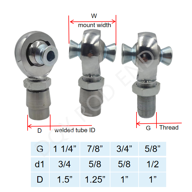 Lowest price Heavy duty 3/4 Rod End  chromoly heim joints 0.75 male thread series Ball Rose Joint  for UTV racing car