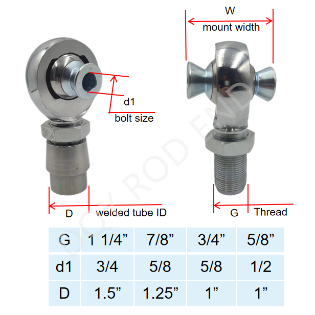 Heavy duty M20 Rod End M12 chromoly M14 heim joints M16 male thread series M18 Ball Rose Joint  for UTV racing car