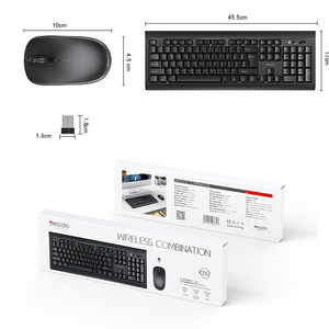 YESIDO Gaming sets 2.4G Wireless connected mechanical keyboards mouse combos