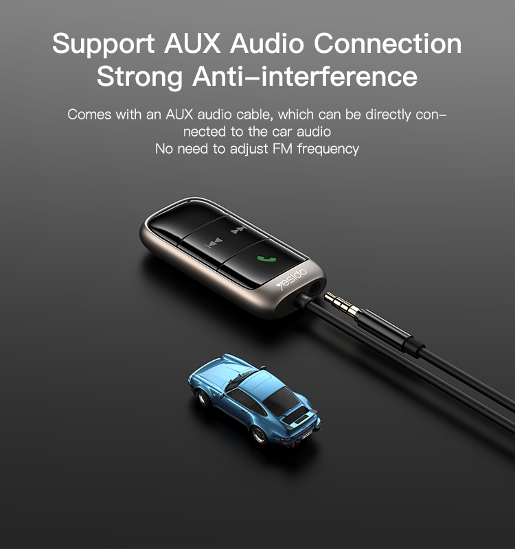 YAU32 Wholesale USB Receiver Transmitter Car bt Stereo Music Audio FM Transmitter