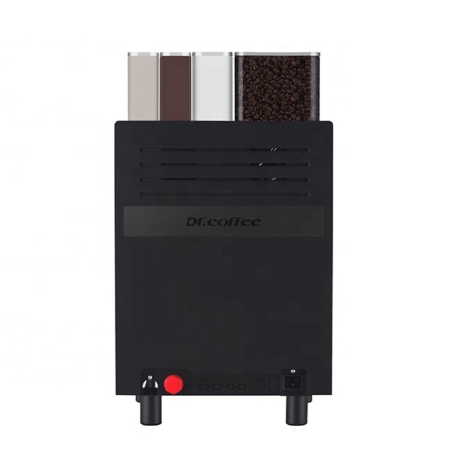 Dr.Coffee New Arrival Coffee Center 10.1 inch Touch Screen Commercial Coffee Machine with 3 powder hoppers