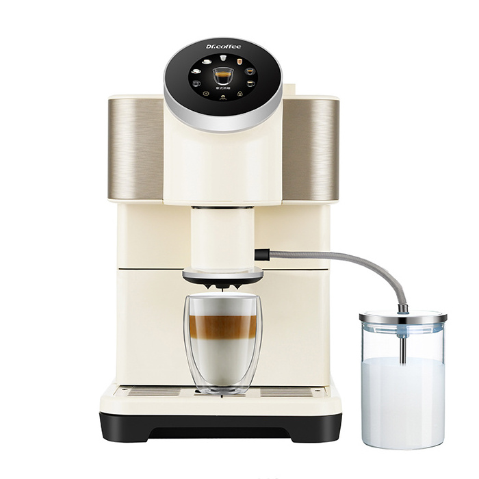 Dr.Coffee H2 white fully automatic bean to cup coffe for home