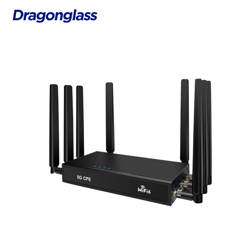 Dragonglass 5G Modem Router WIFI6 CPE 5G WIFI Router with SIM Card Slot and External Antennas