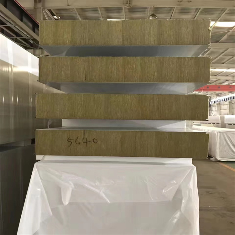 Manufacturer Direct Wholesale Industrial Design Rock Wool Sandwich Panels Exterior Warehouses Durable Age-Resistant Workshops