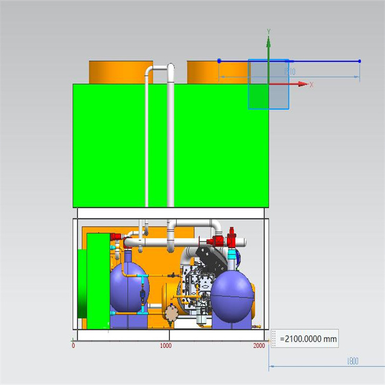 Refrigerator Compressor set for cooling room Air cooled compressor chillers unit compressor condensing unit