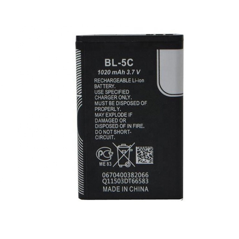 Low price replacement mobile phone battery for Nokia BL-5C 3.7V 1020MAH