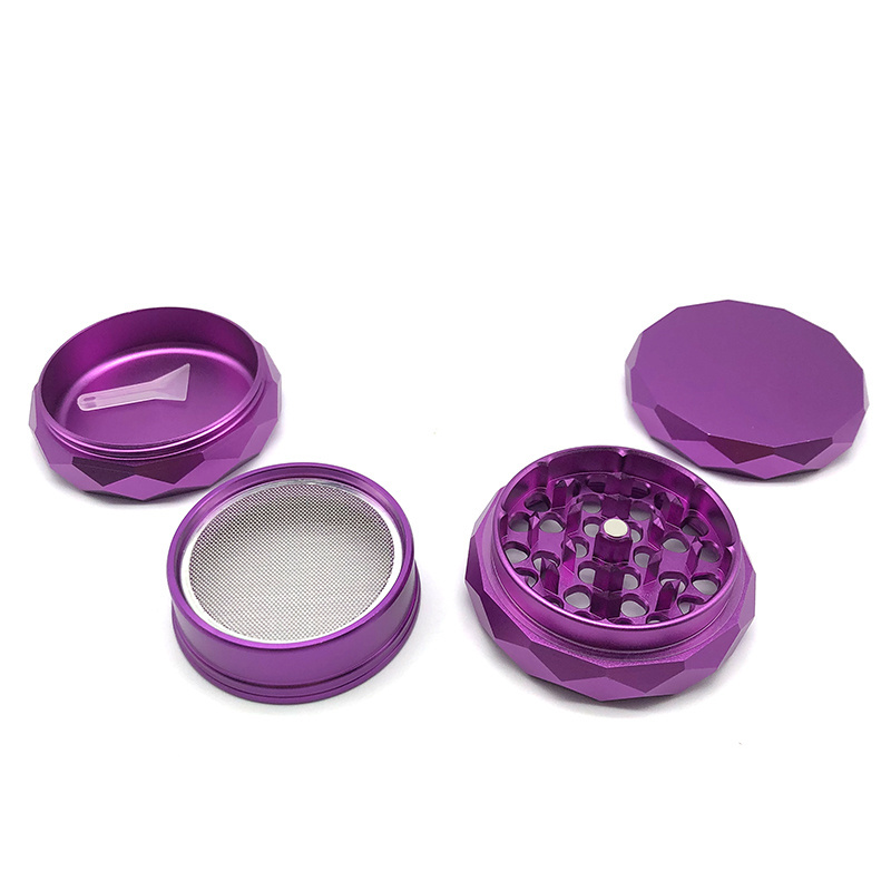 custom grinder Zinc Alloy Grinder  4 part Herb Grinders Herbal Smoking Accessories 60MM