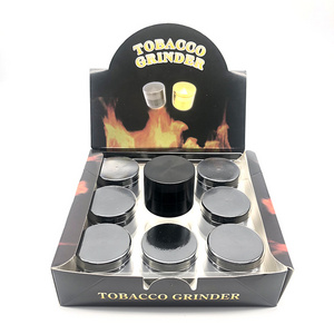 manufacture metal grinders 4 layers Smoking accessories cool spice tobacco grinder black