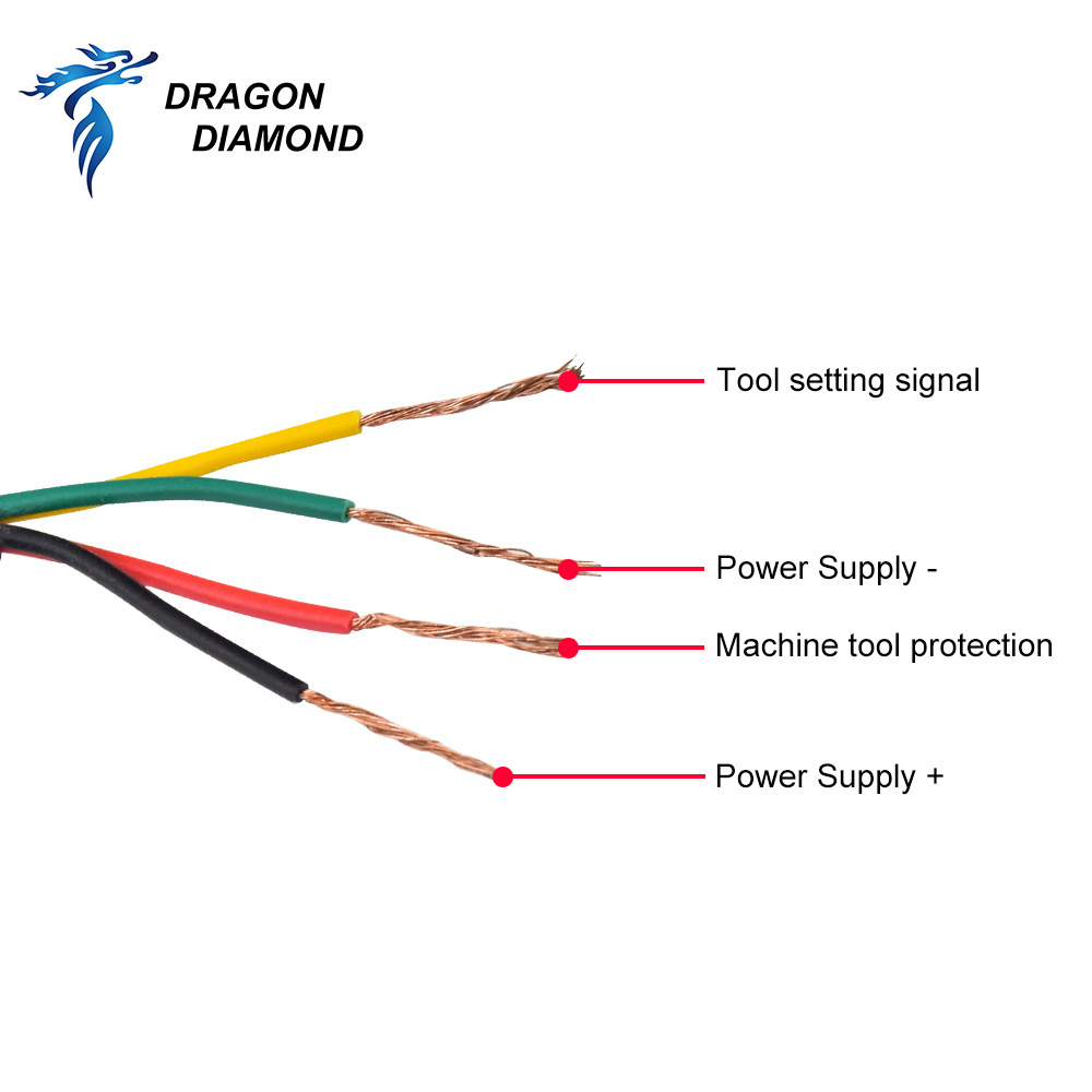 Automatic Tool Sensor setter lathe Z Axis Probe Sensor 4 Wires For CNC Router Machine Touch Press Setting Gauge Accessory