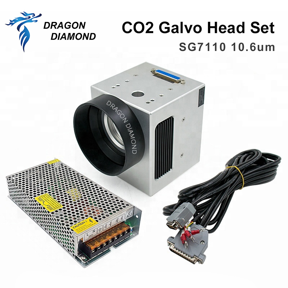 Dragon Diamond fiber Scanning Galvanometer SG7110 7220  10.6um 1064nm laser Galvo scanner head for laser marking machine