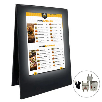 Restaurant menu display 2 View Table Tent led menu board led menu led display