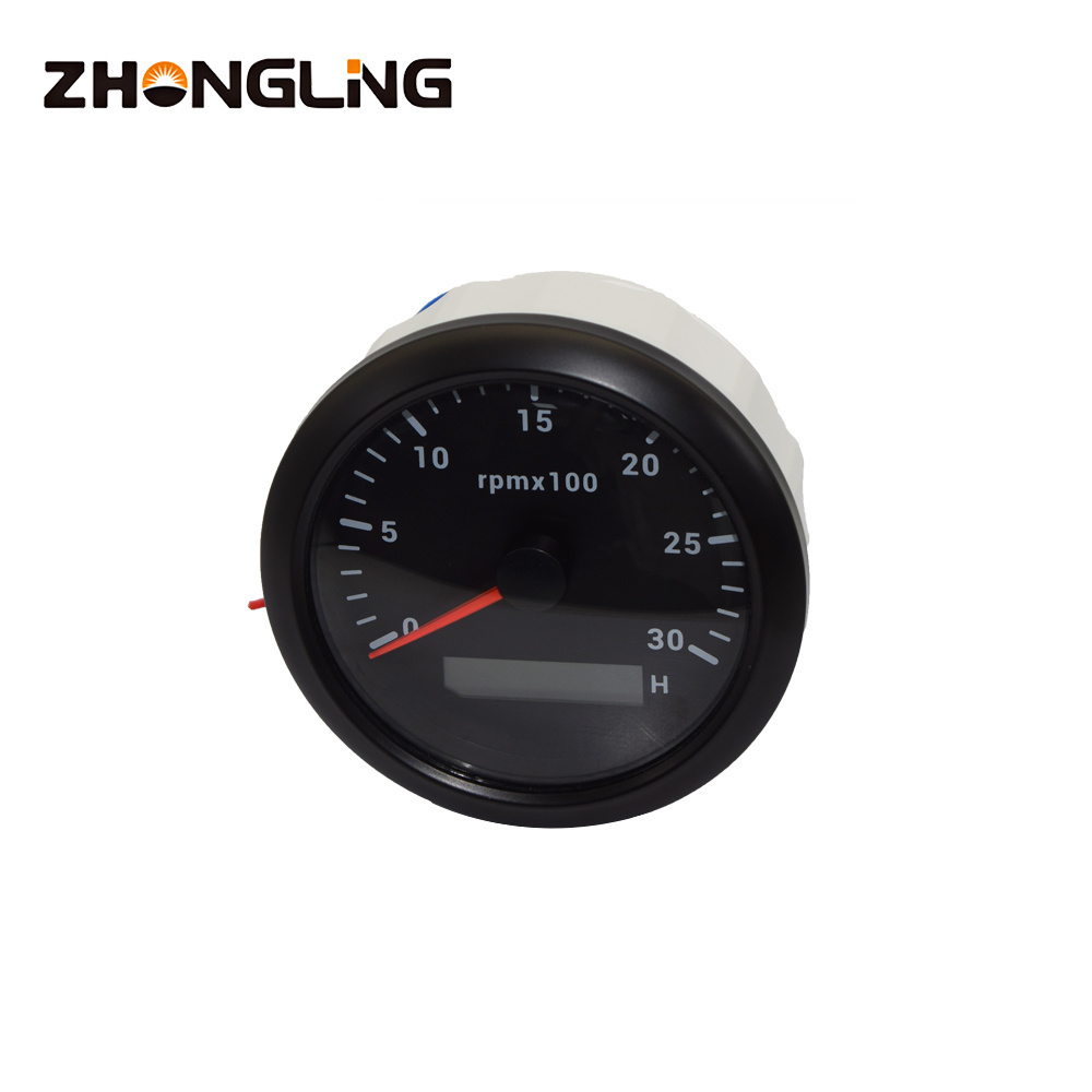 RPM Gauge 12V 24V VDO tachometer 98mm Fuel Level / Oil Pressure / Water Temperature Gauge coulombmeter Diesel Engine  gauges