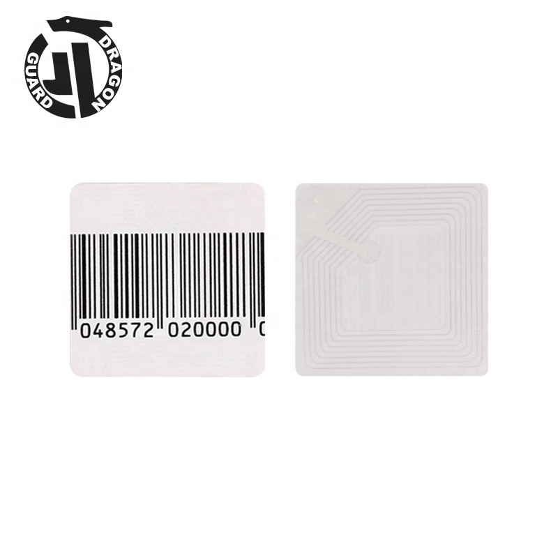 DRAGON GUARD High Quality EAS Label Garment Anti theft Function RF 30*30mm Alarm Sticker Security EAS Label For Supermarket