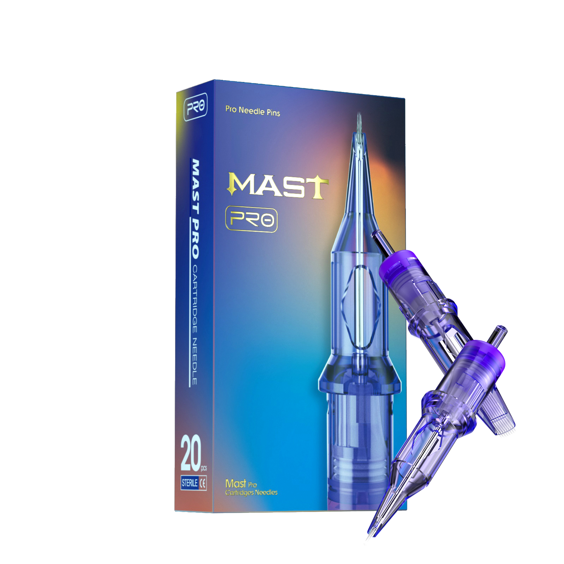 Mast Pro Tattoo Cartridges Needles 0.30MM Round Liner- Box of 20