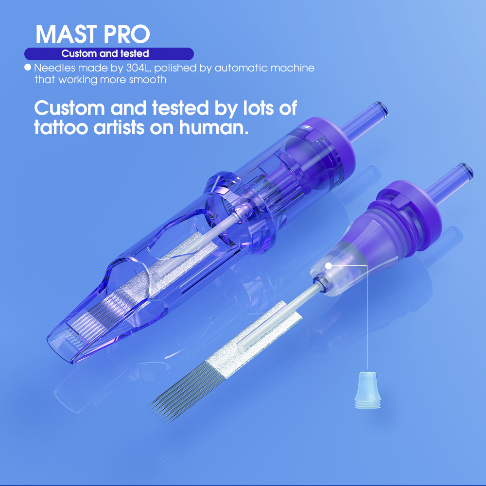 NEW Disposable High Quality Wholesale Tattoo Mast pro SMP Cartridge Needles 0401RL 0403RL Mast pro