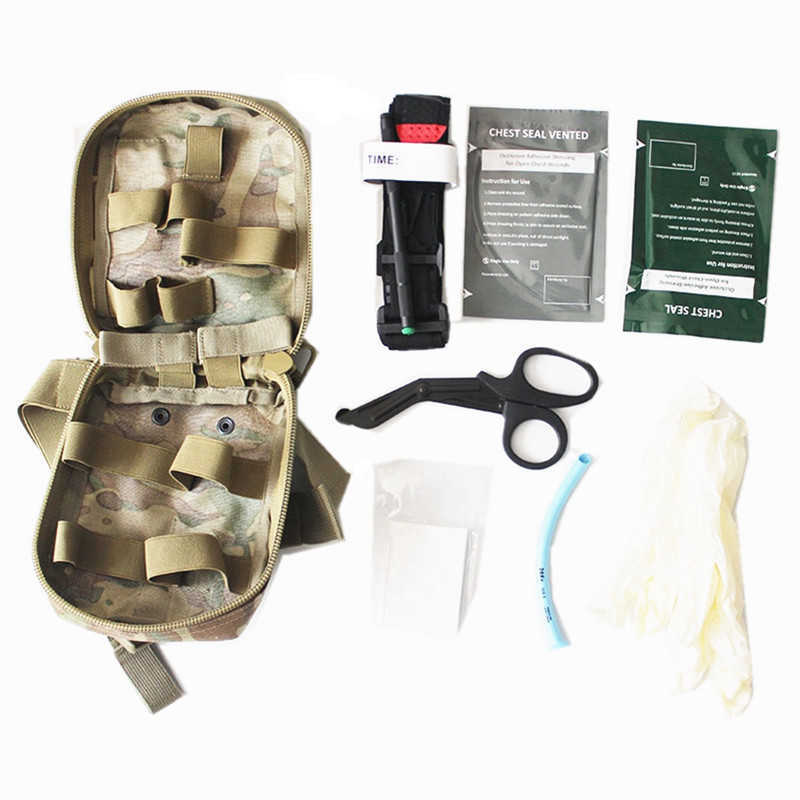 IFAK Customized Tactical Individual First Aid Kit Survival Trauma Kit for Outdoor Tactical Bag