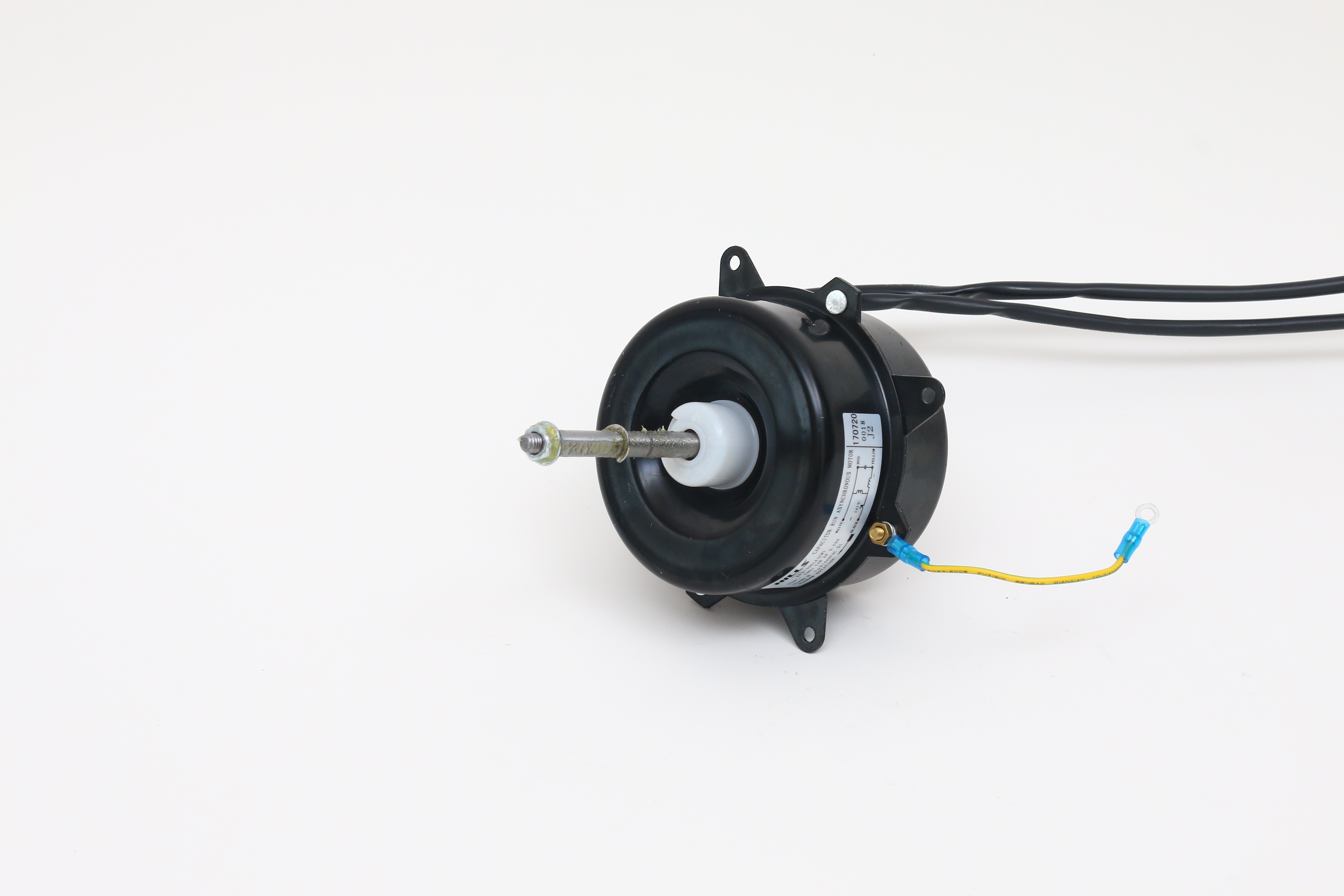 Long Shaft Black Copper Winding Single Speed  Electric Fan Motor