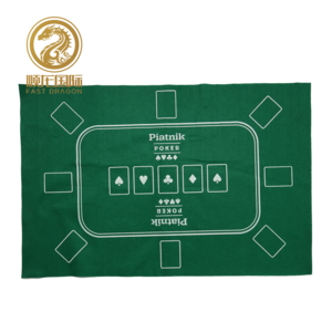 Poker Table Mat Felt Green Playing Game Mat (DRA-GB7037)