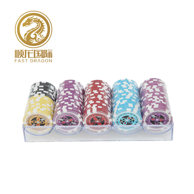 Table Games  Transparent Black Chip Racks for Poker Chips